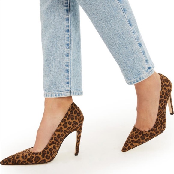 Good American leopard  stiletto - New In Box khloe kardashian - Picture 1 of 8
